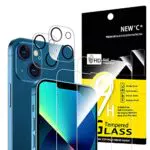 NEW'C Pellicola Vetro Temperato e Protettiva per iPhone 13 - Ultra Resistente 9H