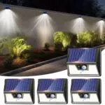 Nifipy Faretti Solari LED da Esterno con Sensore di Movimento per Giardino e Patio