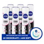 NIVEA Deodorante Donna Black & White Invisible con Crema Corpo in Omaggio
