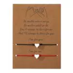 NTRUXZP Bracciale Anima Intrecciato a Mano per Coppia - Regalo per Fidanzati