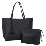 Nubily Borsa Donna Grande Tracolla Shopper Borsa Lavoro a Spalla in PU Pelle