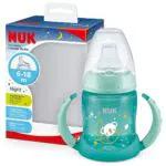NUK First Choice+ Learner Cup Night 6-18 mesi, beccuccio silicone antigoccia