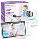 OBVHNUA Baby Monitor Video e Audio 720P HD con Monitoraggio Temperatura e Notturna
