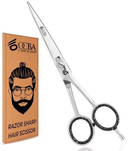 OCBA Forbici Parrucchiere Professionali in Acciaio Inossidabile per Uomini e Donne