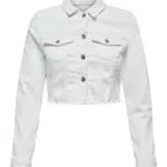 ONLY Giubbotto di Jeans da Donna Maniche Lunghe Giacca in Denim Vintage