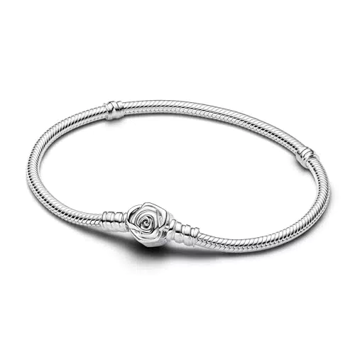 Pandora Bracciale Snake Moments in Argento Sterling con Chiusura a Rosa