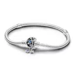 Pandora Bracciale Snake Moments in Argento Sterling con Chiusura a Luna