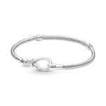 Pandora Bracciale Moments in argento Sterling con chiusura a sfioro