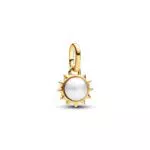 Pandora ME Mini Pendente Sole Placcato Oro 14k con Perla Coltivata