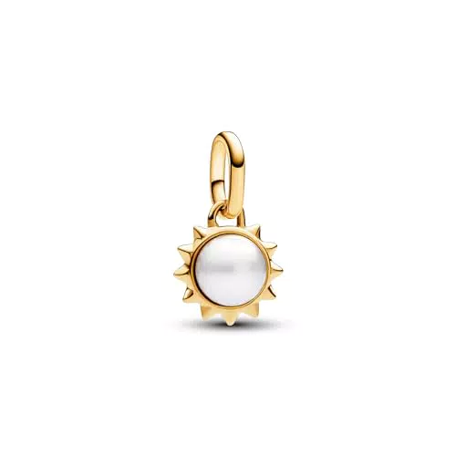 Pandora ME Mini Pendente Sole Placcato Oro 14k con Perla Coltivata