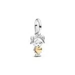 Pandora Moments Happy Girl 763601C00 - Ciondolo in argento sterling bicolor
