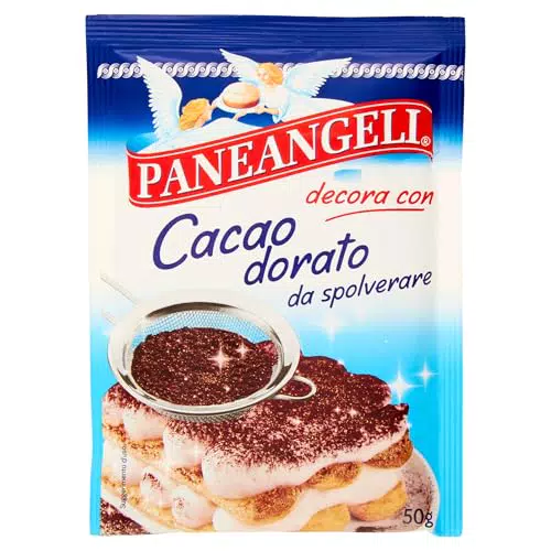 Paneangeli Cacao Dorato da Spolverare - Miscela per Decorare Dolci Vegana
