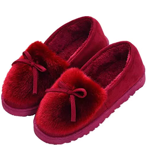 Pantofole da Donna Invernali Impermeabili in Ecopelliccia Morbida e Calda