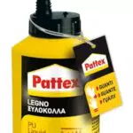 Pattex Adesivo per Legno, Incollaggio Resistente per Manufatti e Mobili da Giardino