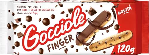 Pavesi Biscotti Frollini Gocciole Finger - Snack con Gocce di Cioccolato