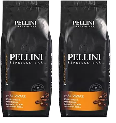 Pellini N.82 Vivace - Caffè in Grani per Espresso, Miscela Arabica e Robusta