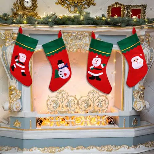 PLUSHCEWT Calze di Natale Personalizzate per Decorazioni e Regalini Natalizi
