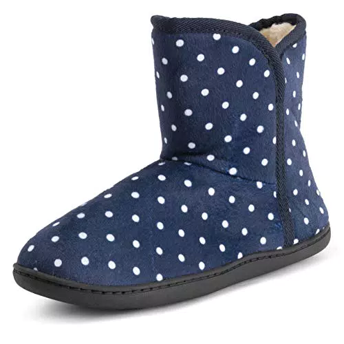Polar Pantofole Donna Memory Foam con Pelliccia Ecologica e Suola Antiscivolo