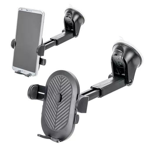 Supporto Telefono Auto Universale con Ventosa e Braccio Regolabile 360°