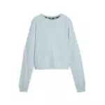 PUMA Felpa da Donna in Pile con Logo Aderente - Comfort e Stile