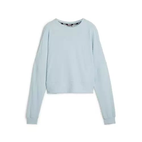 PUMA Felpa da Donna in Pile con Logo Aderente - Comfort e Stile