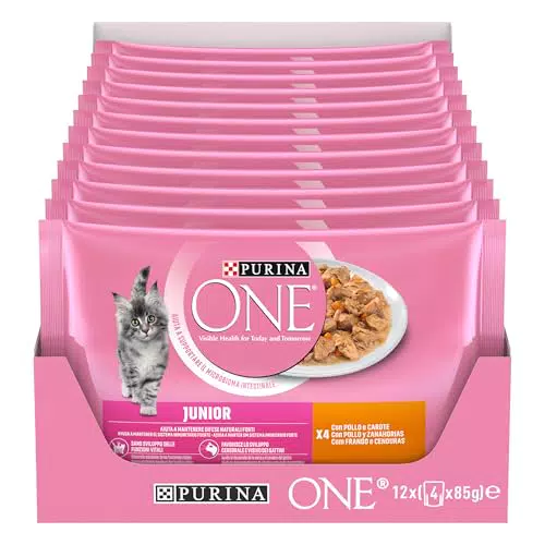 Purina One Cibo Umido per Gatti Cuccioli Filettini in Salsa con Pollo