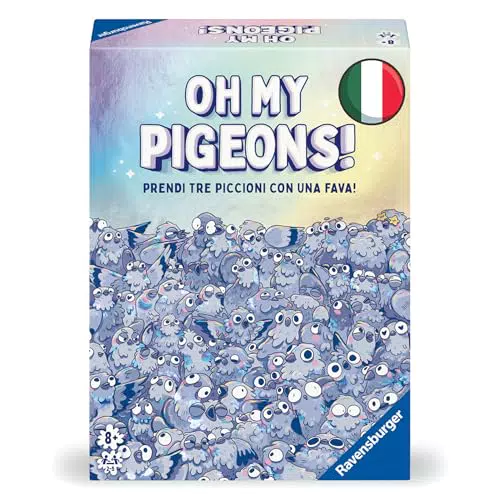 Ravensburger Oh My Pigeons! Gioco di Carte per Famiglie, 2-5 Giocatori, 8+ Anni
