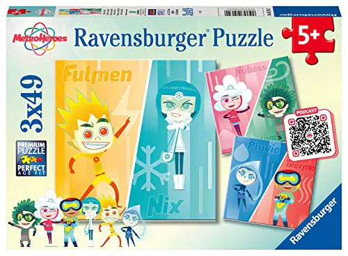 Ravensburger Puzzle MeteoHeroes - Puzzle per Bambini Divertente e Stimolante
