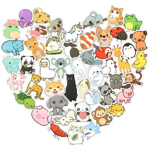 RISVOWO Adesivi Impermeabili per Bambini, Stickers Personalizzati per Scrapbooking