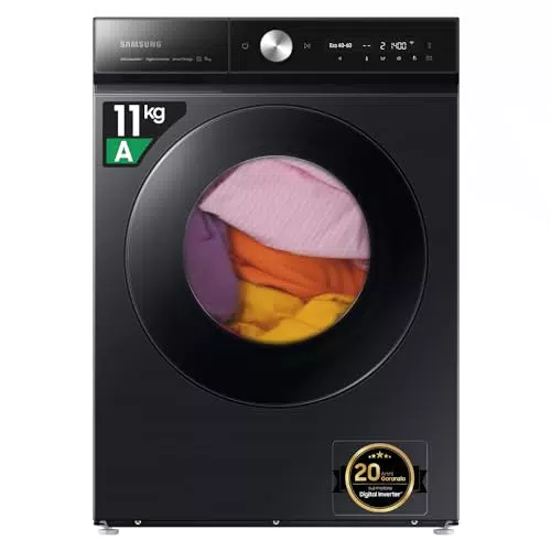 Samsung Lavatrice Bespoke AI Quickdrive WW11DB8B95GB, Libera Installazione, Wi-Fi, Vapore