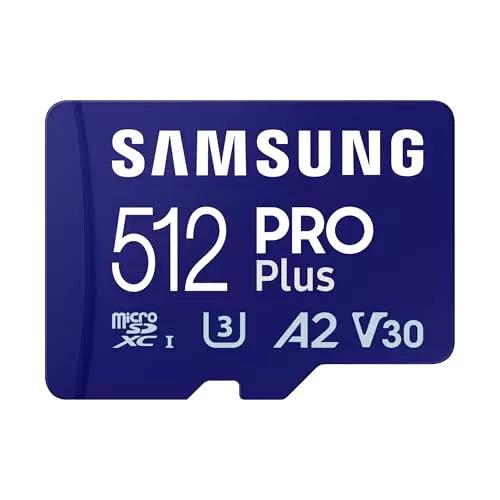 Samsung Scheda MicroSD PRO Plus 512GB UHS-I U3 Fino a 180 MB/s