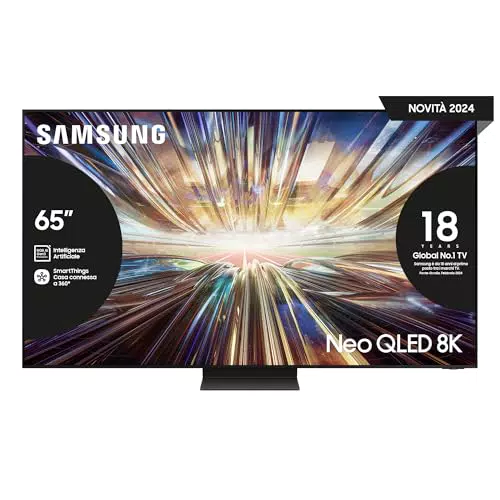 Samsung TV QE65QN800DTX Neo QLED 8K Smart TV 65" con Processore NQ8 AI Gen2