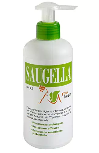 Saugella YouFresh Detergente Intimo Antibatterico pH 4.5 con Timo e Calendula