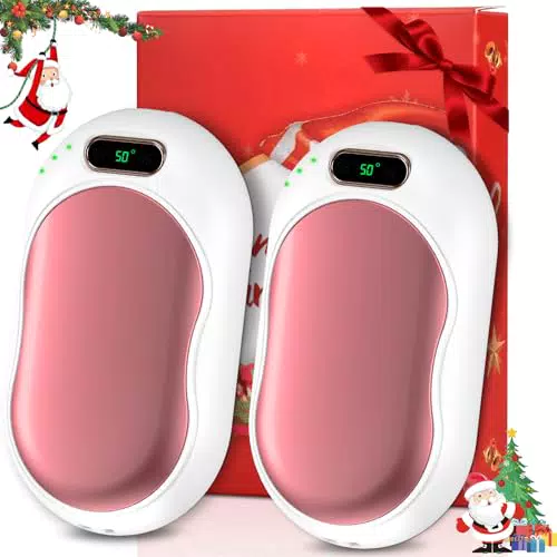 Scaldamani Ricaricabile Elettrico Magnetico 5000mAh con 3 Livelli di Riscaldamento