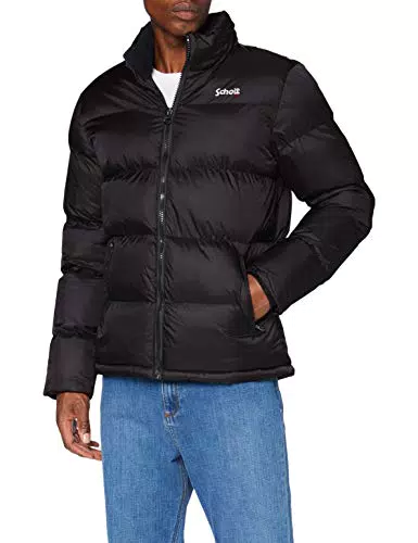 Schott NYC Idaho Piumino Unisex con Cerniera a Collo Alto