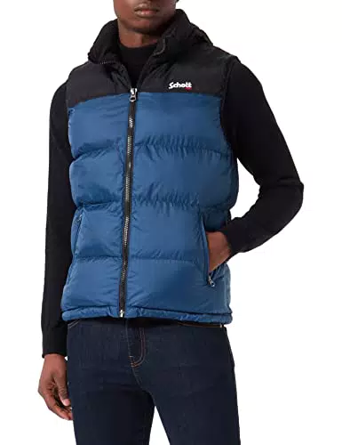 Schott Gilet Imbottito in Spugna Uomo, Modello Utahv