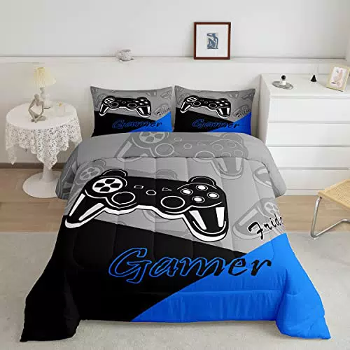 Gamepad Set di Biancheria da Letto per Videogiochi, Piumino e Federe