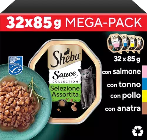 Sheba Salsa Selezione Assortita Cibo Umido per Gatti
