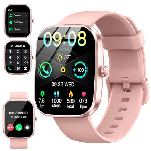 Smartwatch Fitness Uomo Donna con Chiamate, Cardiofrequenzimetro e IP68