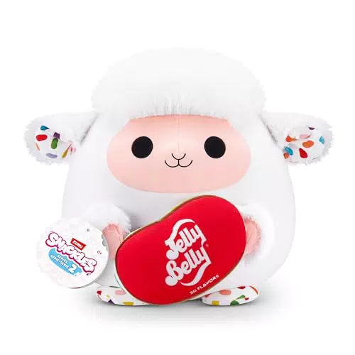ZURU Snackle Serie 2: peluche schiacciabile con accessorio ufficiale Lamb