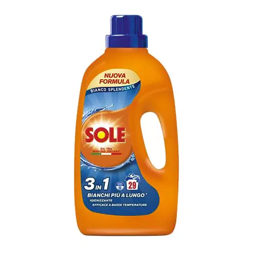 Sole Detersivo Lavatrice Liquido Igienizzante per Macchie a Basse Temperature