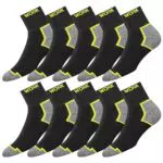 SOXCO Calze da lavoro rinforzate per uomo - Calzini corti WORK Socks