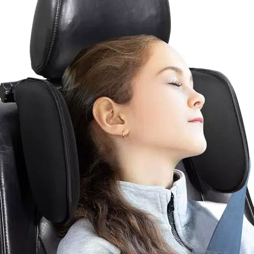 Spurtar Poggiatesta Auto Bambini Regolabile 360° - Supporto per Seggiolino Auto