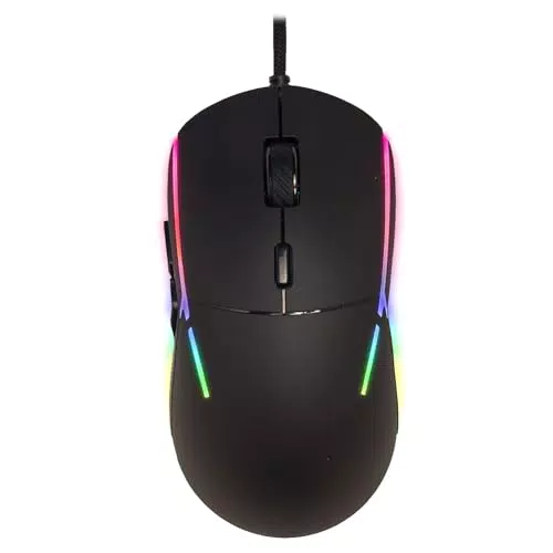 SPYCO Mouse Gaming Ergonomico con Sensore Pixart 3360 e 12.000 DPI