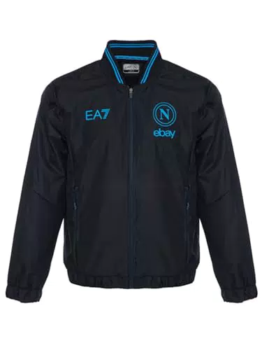 EA7 Giacca Anthem Pre-Gara SSC Napoli - Prodotto Ufficiale con Logo Stilizzato