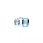 Swarovski Anello aperto Millenia, Placcato rodio, Design elegante e moderno