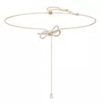 Swarovski Collana Lifelong Bow Fiocco con Mix di Finiture