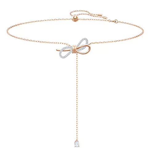 Swarovski Collana Lifelong Bow Fiocco con Mix di Finiture
