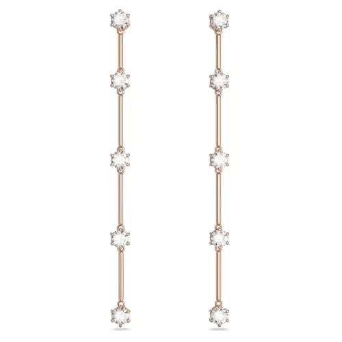 Swarovski Constella Orecchini Pendenti con Zirconia a Taglio Tondo