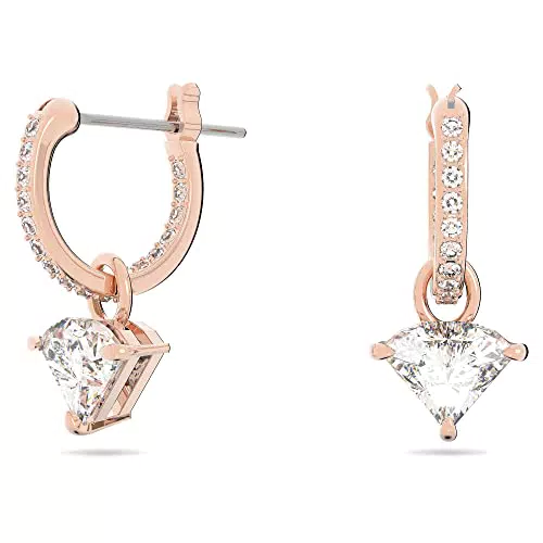 Swarovski Orecchini Pendenti Ortyx con Cristalli e Zirconia a Taglio Triangolare